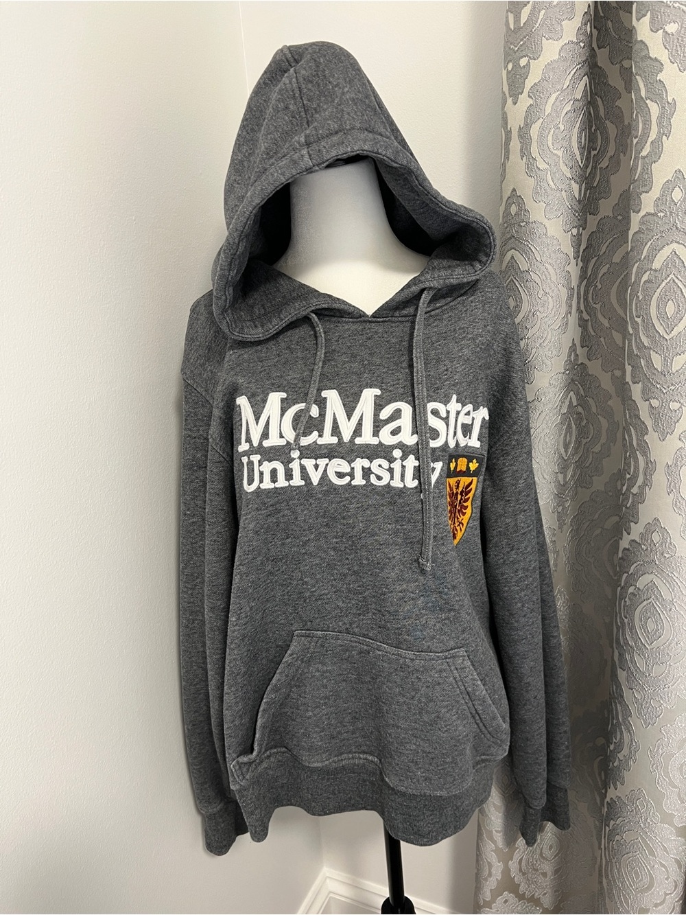 Ladies Gray McMaster Hoodie